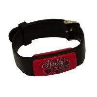 Einstellbares RFID Silikon-Armband (Wristband) mit Hardplastik-Transponder-Gehäuse und Wunschchip