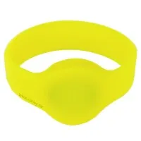 RFID Silikon Armband (Wristband) mit Alien H3 Chip, gelb 74mm